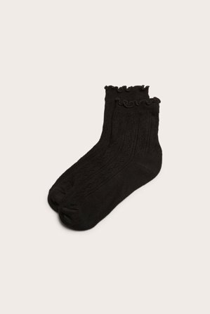 Kappahl | Sokker med volang | Svart