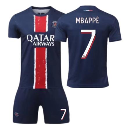 24-25 Paris Hjemmebane Trøje Nr. 7 Mbappe 9 Ramos Børne- og Voksensæt Fodbolduniform NO.7 16
