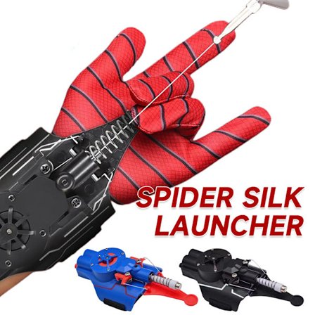 Hot Spider Web Shooter, der faktisk skyder ægte reb Launcher håndledslegetøj rollespil