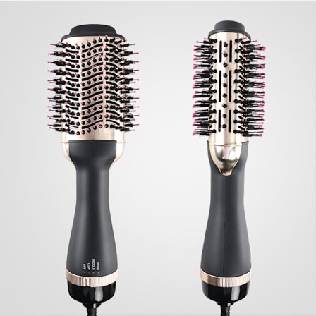 Varmebørste, guldbelagt varmluftbørste, nyopgraderet hårtørrer