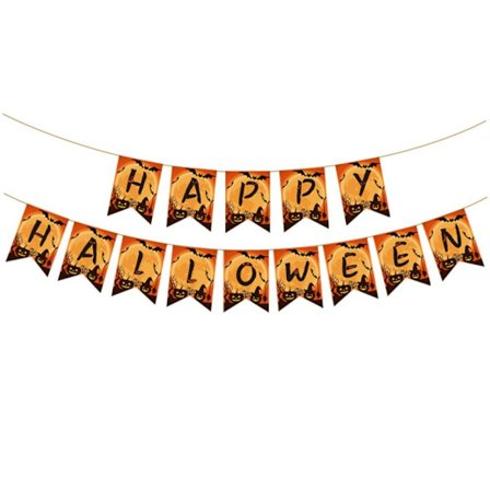 Halloween Banner Bakgrund Inredningshänge B B