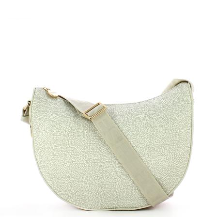 Borbonese Moon Tas , Beige , Dames , Maat: ONE Size Schoudertassen