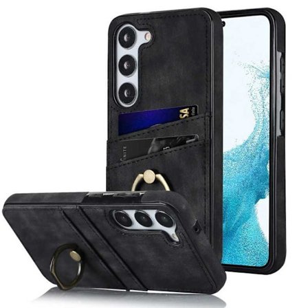 Samsung S23 -matkapuhelimen suojakuori korttitelineellä Retro V4