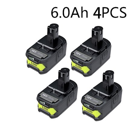 6Ah RYOBI P108 18V One+ Plus -akulle 18 voltin litiumioni-sähkötyökaluille P104 P107 RB18L50 RB18L20 P108