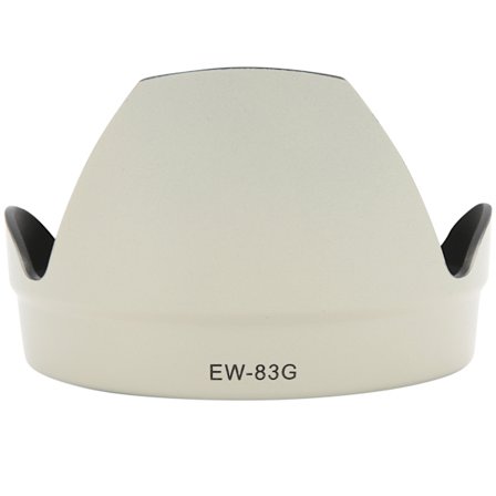 EW 83G Käännettävä valkoinen vastavalosuoja Canon EF 28 300mm F3.5 5.6L IS USM -objektiiville