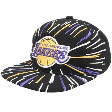 Mitchell & Ness - NBA Schwarz snapback Cap - Los Angeles Lakers Burst Deadstock Black Snapback @ Hatstore