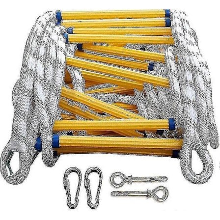 Brandstege för räddning, 5 meter, tillverkad av höghållfasta material, hållbar och portabel