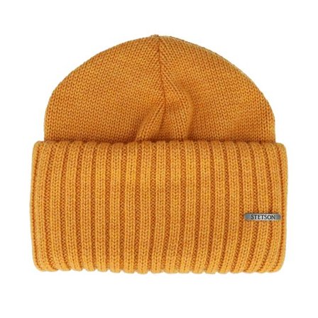 Stetson - Gul cuff Beanie - Beanie Merino Yellow Cuff @ Hatstore