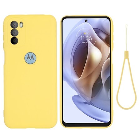 Matta nestesilikoninen kuori Motorola Moto G41 / Motorola Moto G31 - Keltainen