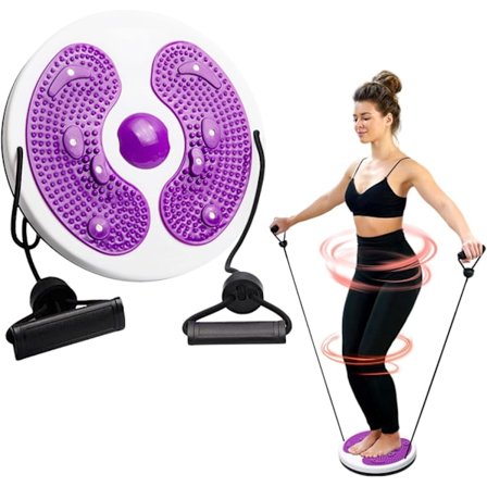 Midjetvistplate, midjemassasjeøvelse, midjetvistplate med snor, midjefitnessutstyr midjetvistplate