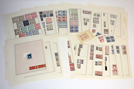 Danmark til 1962 - Samling på løse albumsider