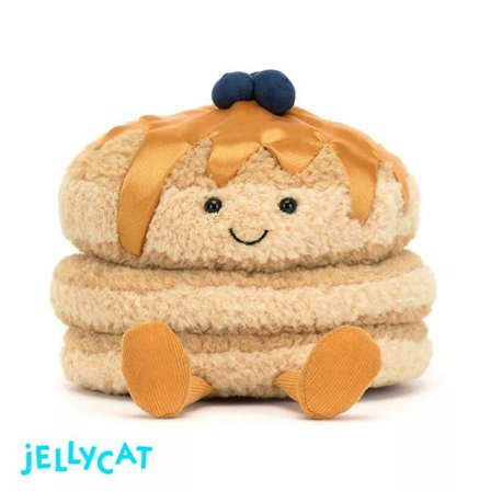 Jellycat Amuseables Fran Pannekaker Plysj Kosedyr 11cm Søt Gave Leke Myk{FY}
