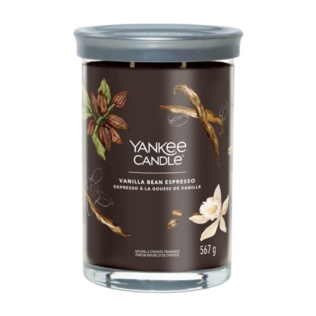 Yankee Candle Signature Tumbler Candles Vanilla Bean Espresso 567g - Candela Profumata