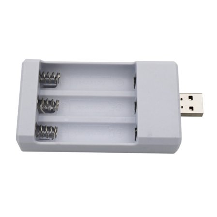 Batterilader USB-plugg hurtiglading for smart ladestasjon for Nimh Nicd AAA/AA oppladbart batteri bærbar lader