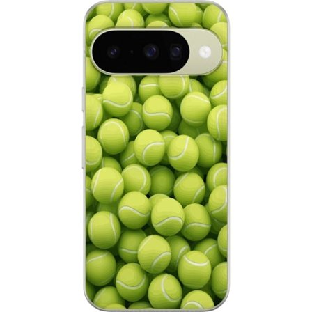 Kompatibelt Mobildeksel til Google Google Pixel 10 Mønster av grønne tennisballer i høy detalj, sporty motiv med repetisjonstekstur og sterke farge