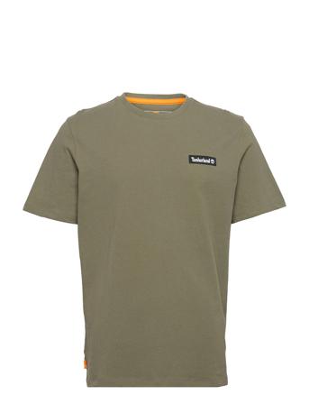 Ss Woven Badge Tee Green Timberland