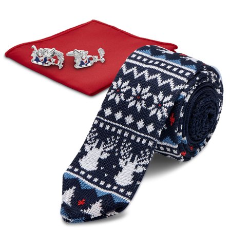 Set de accesorios para traje de Navidad para hombres - Sets de pañuelos de bolsillo