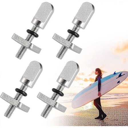 4 stk. Sup Fin Skrue, Surfbræt Fin Skruer med Plastikboks, Rustfrit Stål Paddle Board Fin Skrue Udskiftningssæt Surfbræt Tilbehør til [DB]