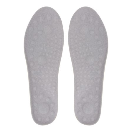 4ST Varme Sko Indlægssåler PU Fleece Åndbar Komfortabel Isolerende Termiske Fødder Vinter Dame Herre 41 42 Grå