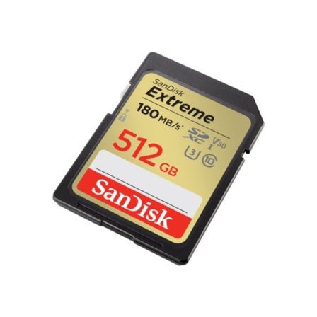 SanDisk Extreme - flash-minneskort - 512 GB - SDXC UHS-I