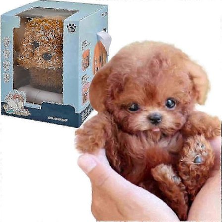 2025 Interaktiv Plys Robot Hvalpe Legetøj til Børn - Realistisk Gående & Gøende Mini Hund[D]