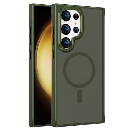 Magnetic MagSafe Skal Samsung Galaxy S24 Ultra Matt Grön