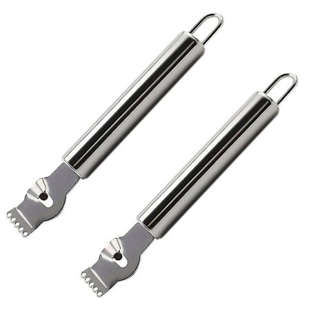 Rivjern Kjøkken Skrellverktøy Grønnsak Julienne Skreller. (sølv) (2 stk