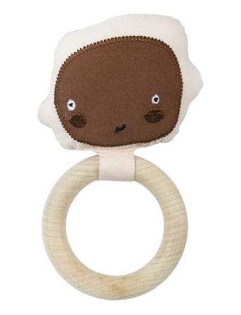 Playful Baby Rattle Patterned Copenhagen Colors