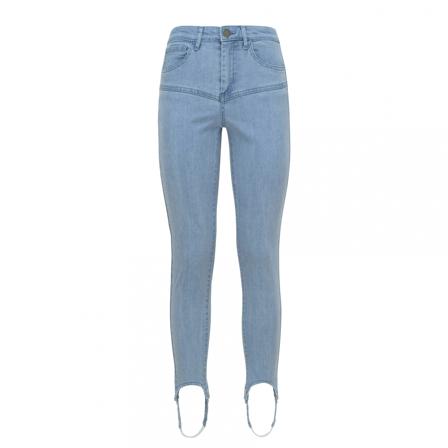 Federica Tosi Stirrup fitted jeans , Blauw , Dames , Maat: W26