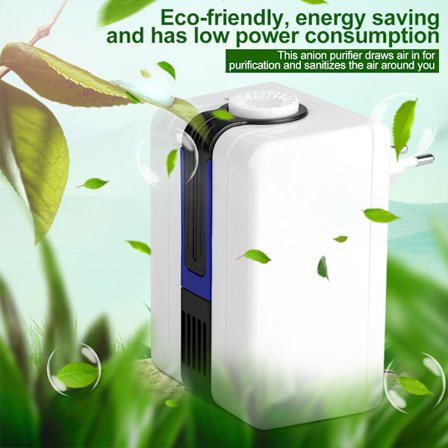 Luftrenare Rengörare Negativ Jon Generator Rum Anjon Reningsmaskin - (Blå)