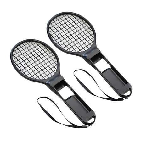 Tennis Racket for Nintendo Switch + Switch OLED 2 Pack - Joy-Con Controller Grip Sports Game Accessories for Mario Tennis Aces