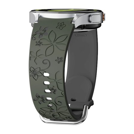 Graverat silikonarmband för Samsung Galaxy Watch 7 FE/6 4 Classic/5 Pro 45 Utan Glipor Sportarmband Galaxy Watch 7 Armband 44mm 40mm