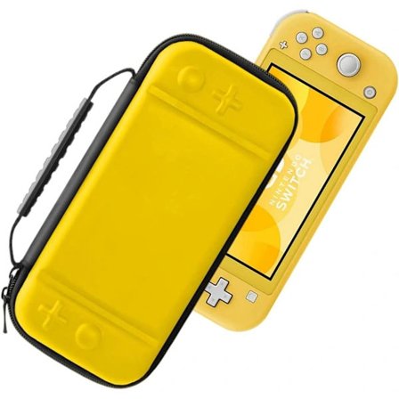 (Gul) 1 kpl Nintendo Switch Lite -kotelo, kova kotelo Nintendo Switch Lite -konsolille, sisältää 8 pelikorttia, JoyCon ja ,A