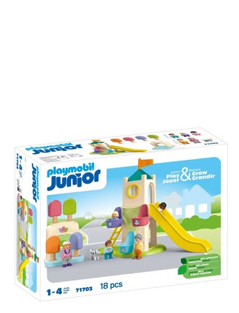 PLAYMOBIL Junior: Adventure Tower With Ice Cream Booth - 71703 - Multi/patterned - ONE SIZE