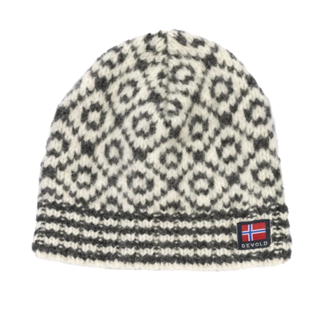 Devold Svalbard Wool Beanie Offwhite/Anthracite