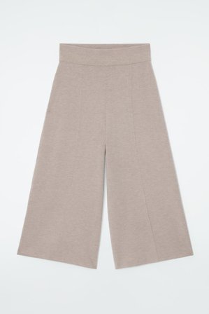 COS Damen Culottes Aus Merinowolle - Beige