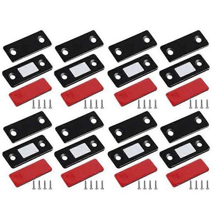 Kaapin magneettilukko, 8 kpl erittäin ohuita kaapin ovimagneetteja, jotka kiinnitetään laatikon magneettiseen kaappiin [DB]