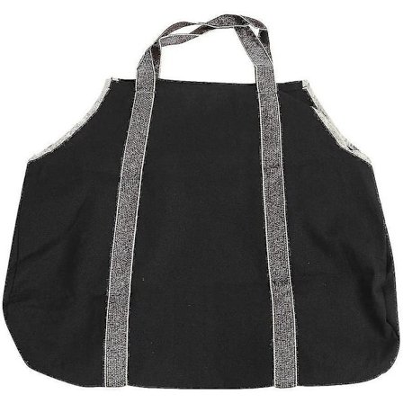 Wifehelper Log Tote Bag Carrier Vedstativ Tre Vedstativ Svart
