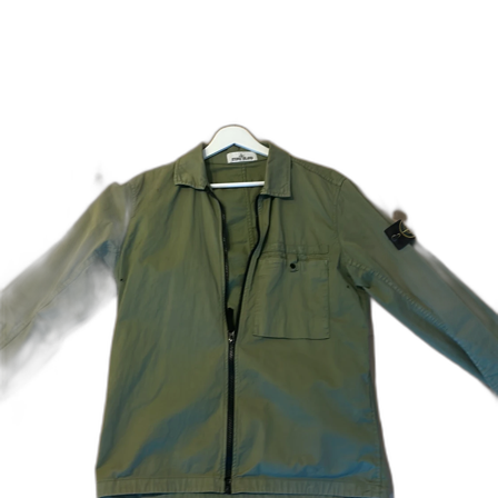 Grön overshirt från Stone Island