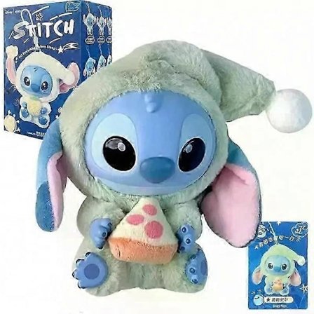 Ny Miniso Stitch Spis Noget Før Søvn Serien Vinylfigur Blind Box UK! 1 stk