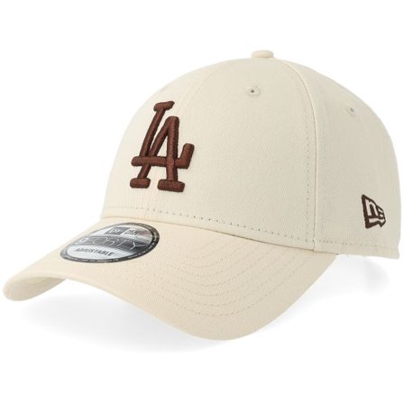 New Era - MLB Beige adjustable Keps - Los Angeles Dodgers League Essential 9FORTY Light Terracotta/Brown Adjustable @ Hatstore