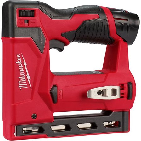 Milwaukee M12 BST-202X Stiftepistol med batteri og lader, Maskiner