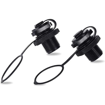 2 stk Spitfire Tube Valve Replacement, Kajakk Intex Oppblåsbar Båt Replacement Enveis Oppblåsing Båt Spiral Luftplugg