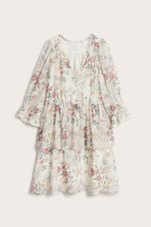 Newbie | Chiffongklänning Newbie Woman Offwhite M | Offwhite