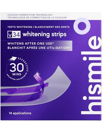 Hismile V34 Teeth Whitening Strips (14Pk) - White - 14 PCS