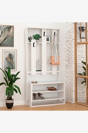 Homitis - Eteiskaluste Chester - Valkoinen - Eteiskalusteet - - Homeroom