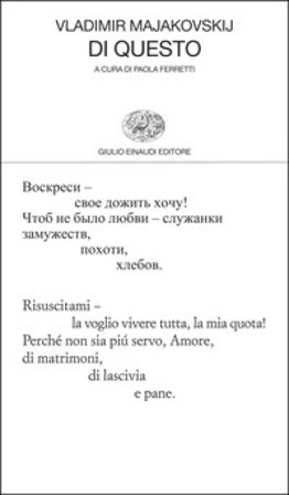 Di questo. Testo originale a fronte Vladimir Majakovskij