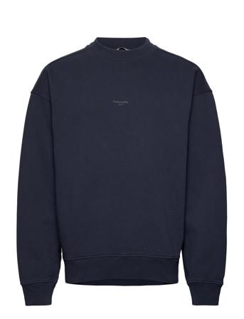 M. Mezzanine Oslo Crew Sweat-shirt Genser Marineblå HOLZWEILER*Betinget Tilbud