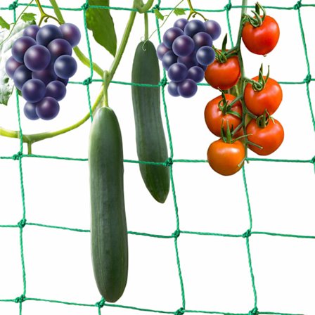 x 2m Plantestøttenet til Klatrende Grøntsager, Tomater, Agurker, Vinstokke og Klatreplanter.