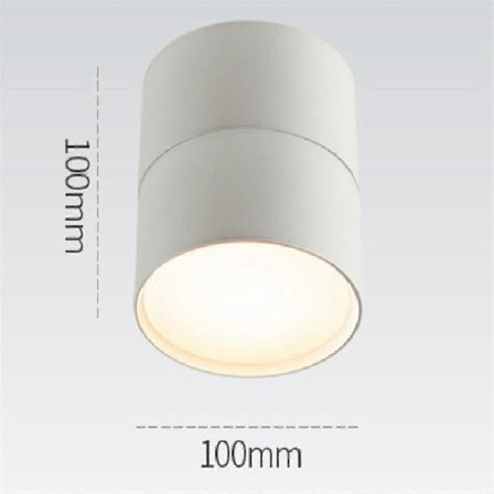 4000k Neutralt Lys LED Downlight 12w Overflademonteret Roterende Foldbar Loftlampe Universal Korridor